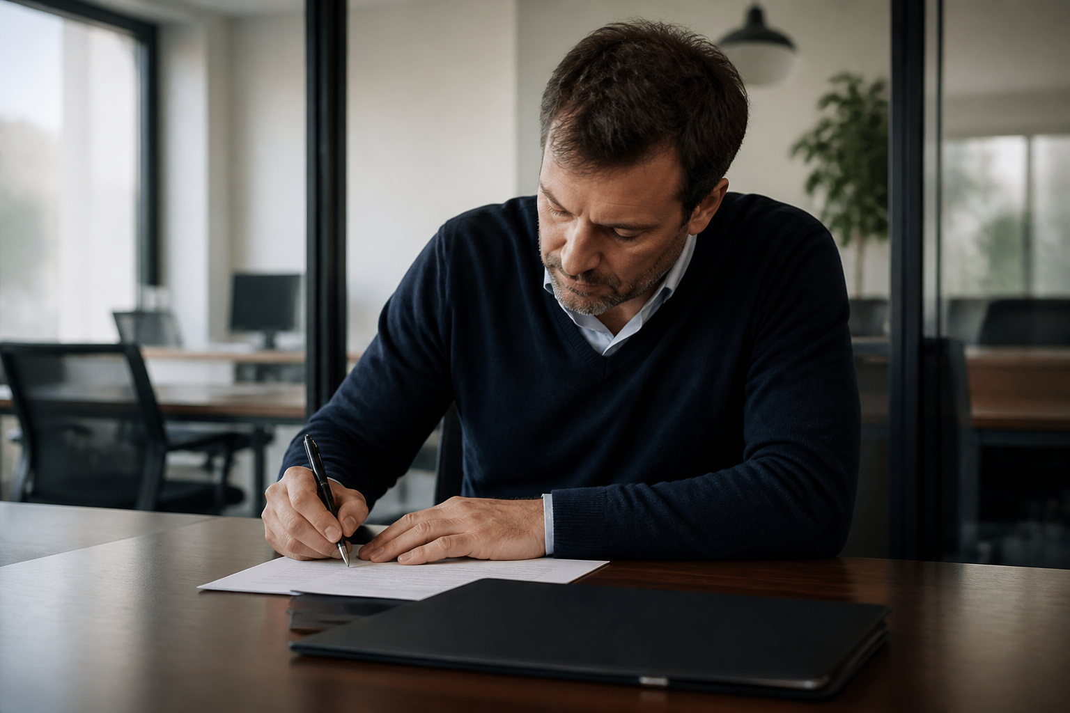 Employeur signant un contrat permanent apres plusieurs temporaires